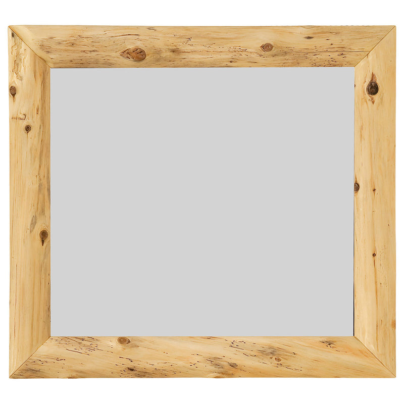 Log Mitered Corner Mirror Frame