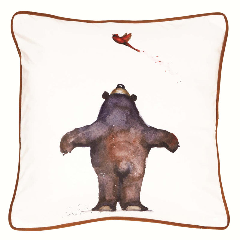 Flying Bear Pillow & Throw