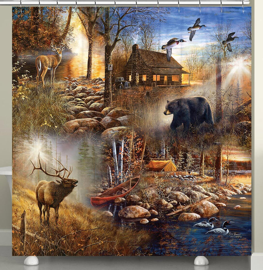 Rustic Shower Curtains