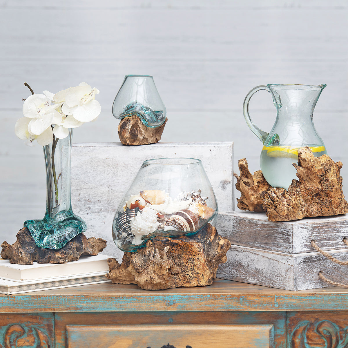Organic Blown Glass & Root Accessories