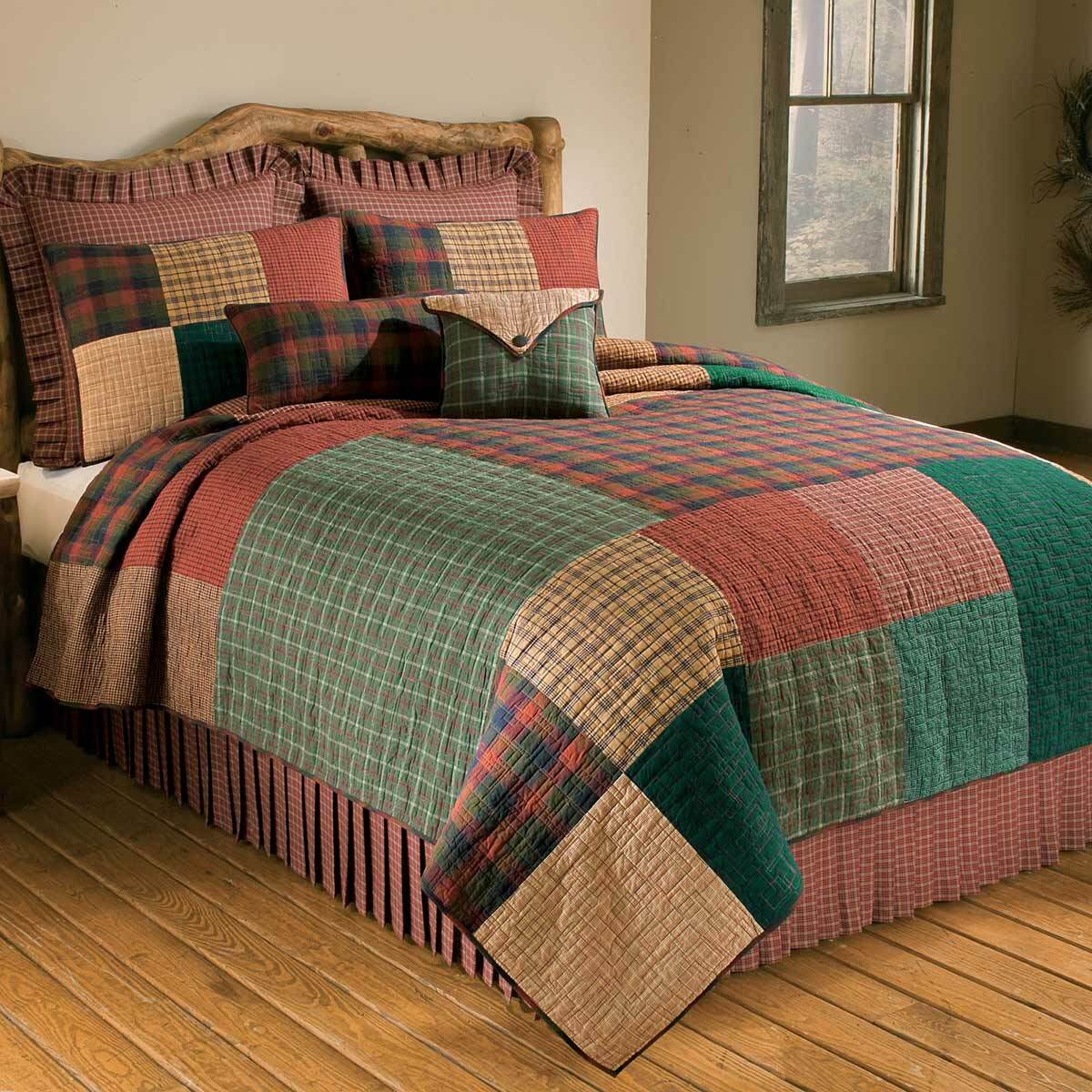 Cabin Plaid Quilt Bedding Collection