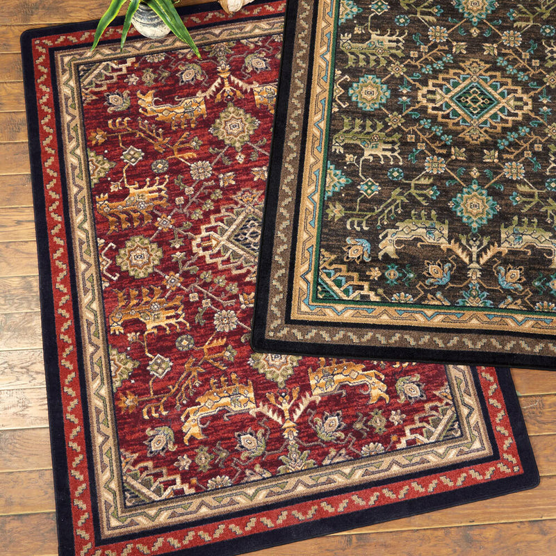 Tribal Echoes Rosewood Rug Collection