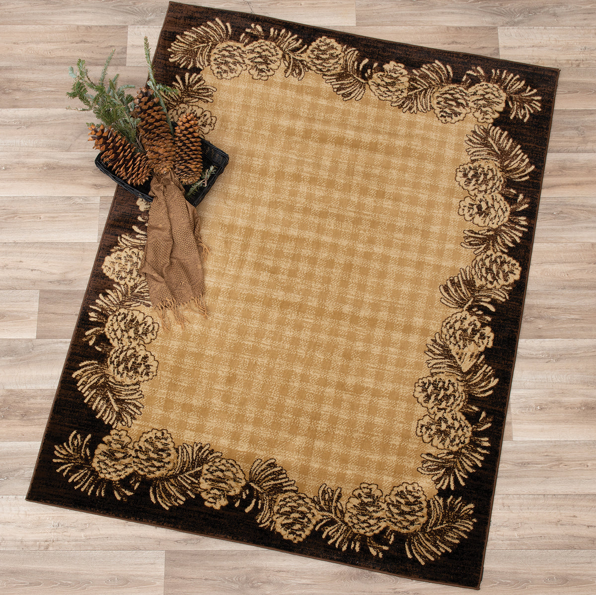 Pinecone Country Rug Collection