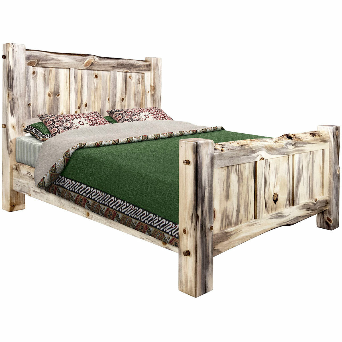 Lima Live Edge Bed with Clear Lacquer