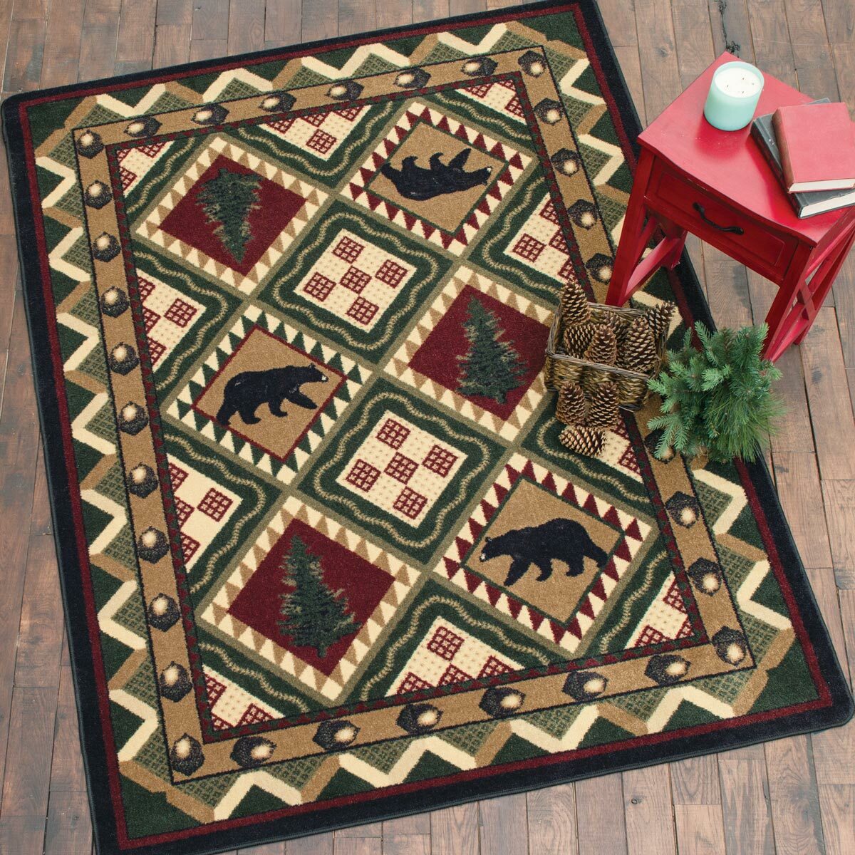 Quilted Forest Woodland Rug Collection