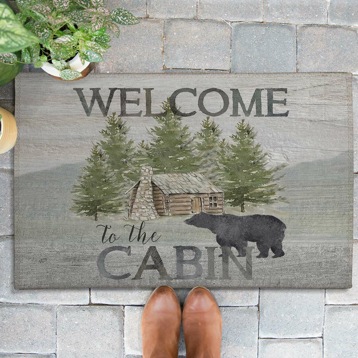Welcome to the Cabin Outdoor Rugs