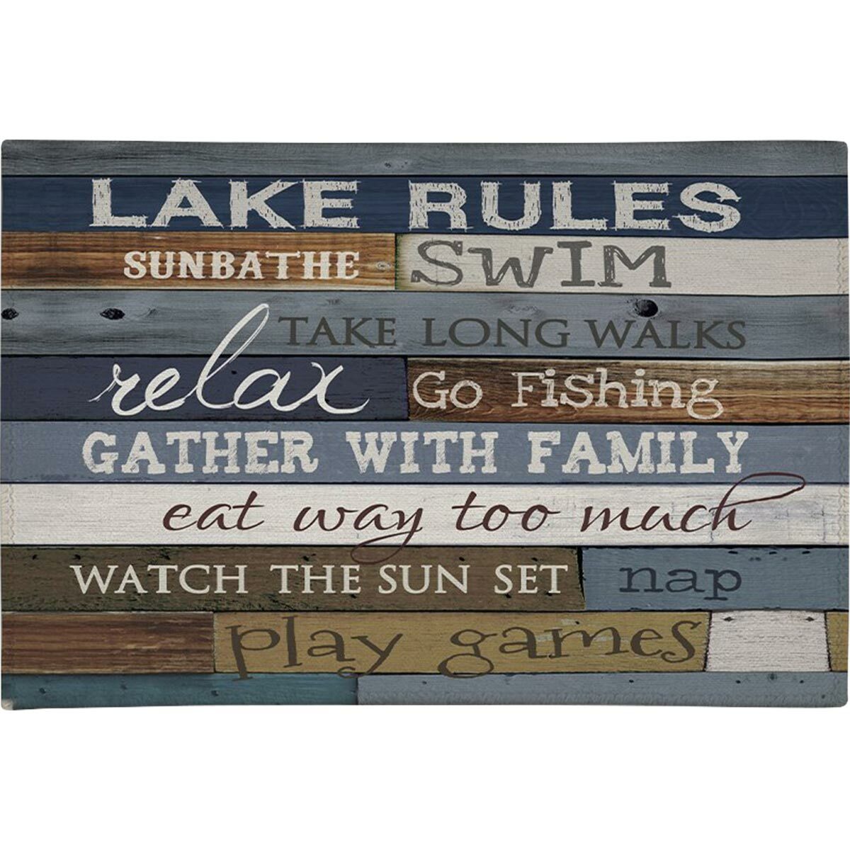 Lake Lessons Chenille Rug Collection