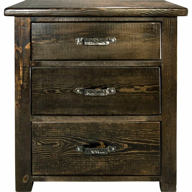 Lima Sawn 3 Drawer Chest with Iron