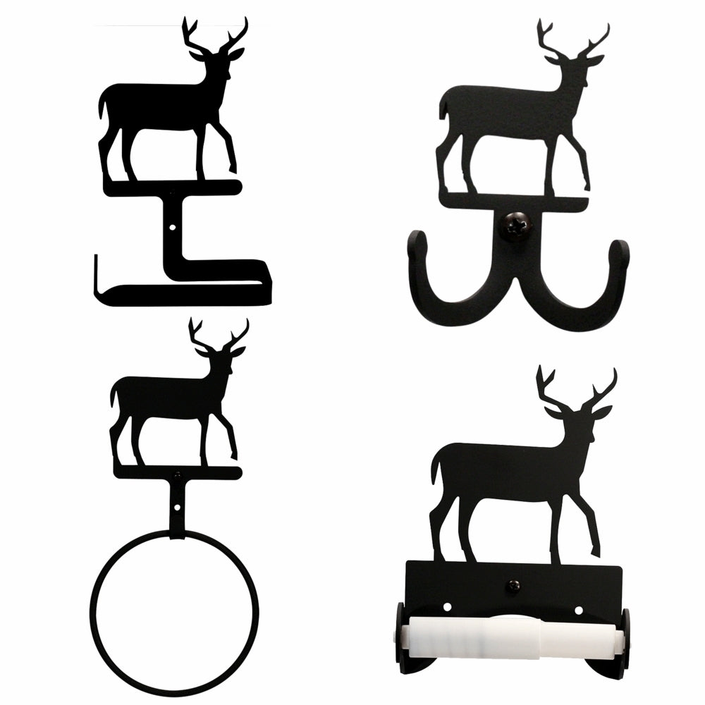 Wrought Iron Deer Bath Hardware