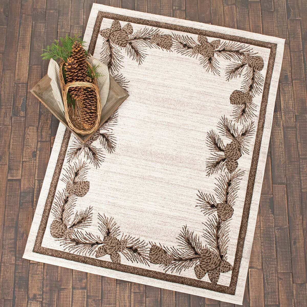 Pinecone Garland Rug Collection