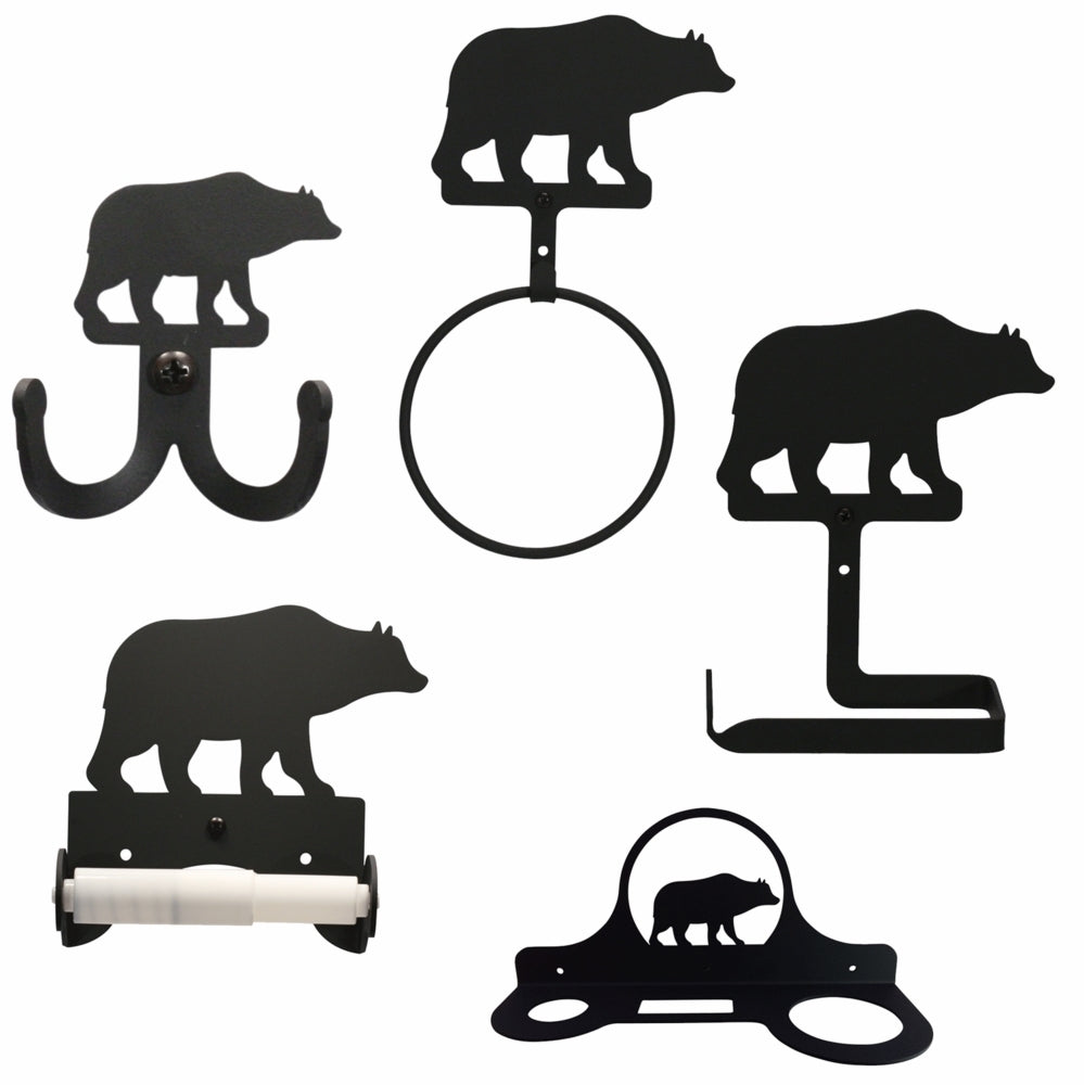Wrought Iron Bear Bath Hardware