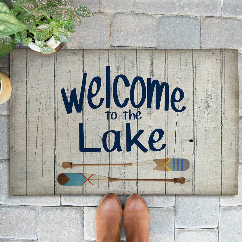 Unique Outdoor Welcome Rug Lake Welcome Outdoor Rugs | Black Forest Decor