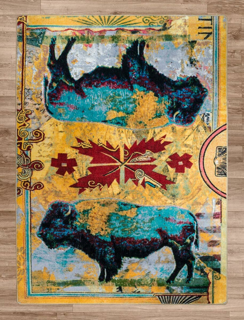 Golden Buffalo Rug Collection | Black Forest Decor