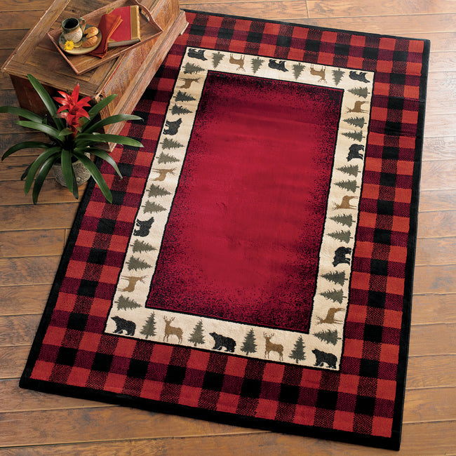Buffalo Red Rug Collection