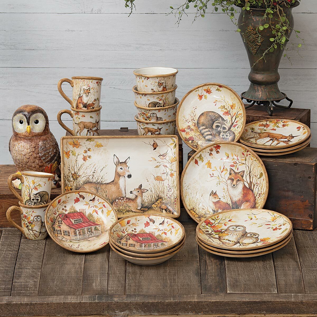 Autumn Wildlife Dinnerware