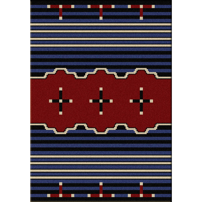 Big Chief Blue Rug Collection
