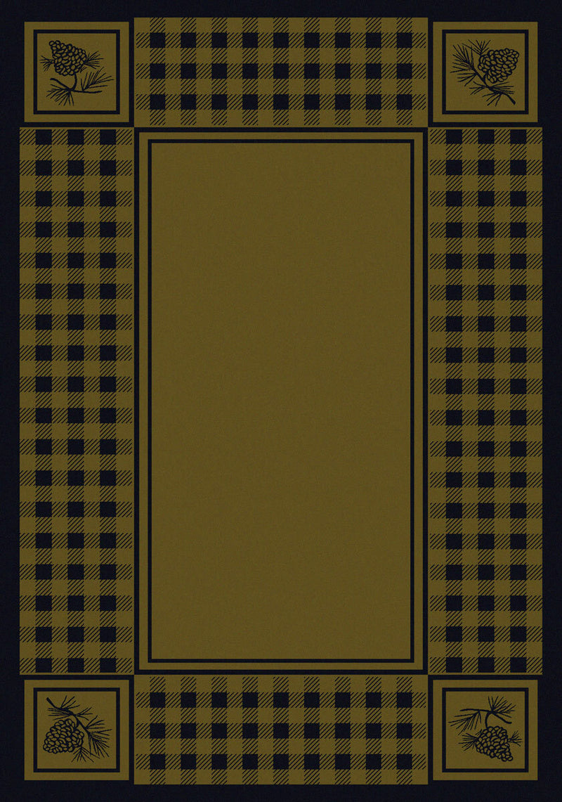 Pine Refuge Green Rug Collection