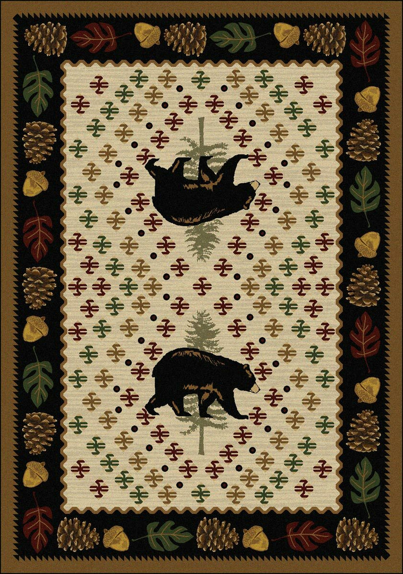 Bear Patchwork Natural Rug Collection