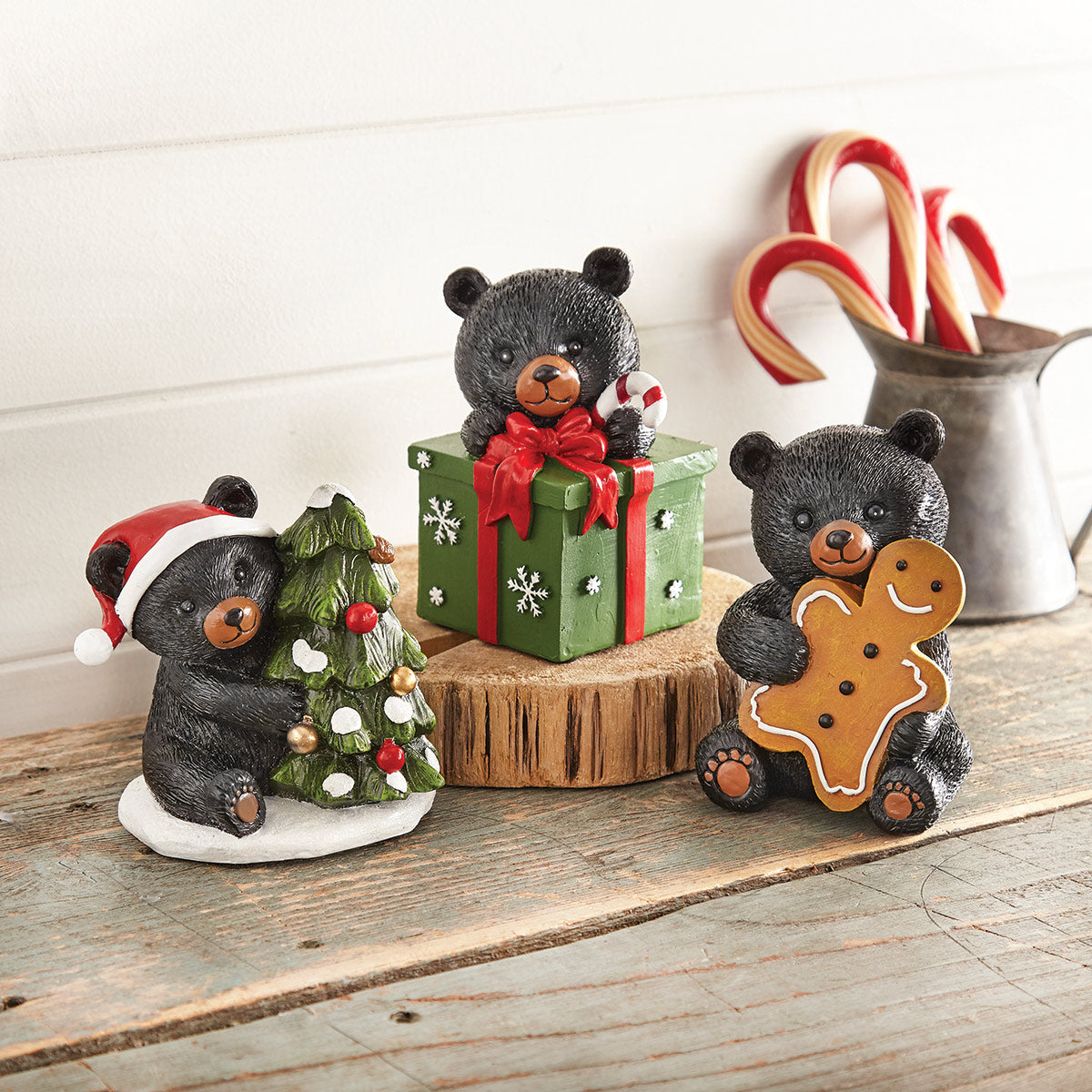 Christmastime Bears Figurines