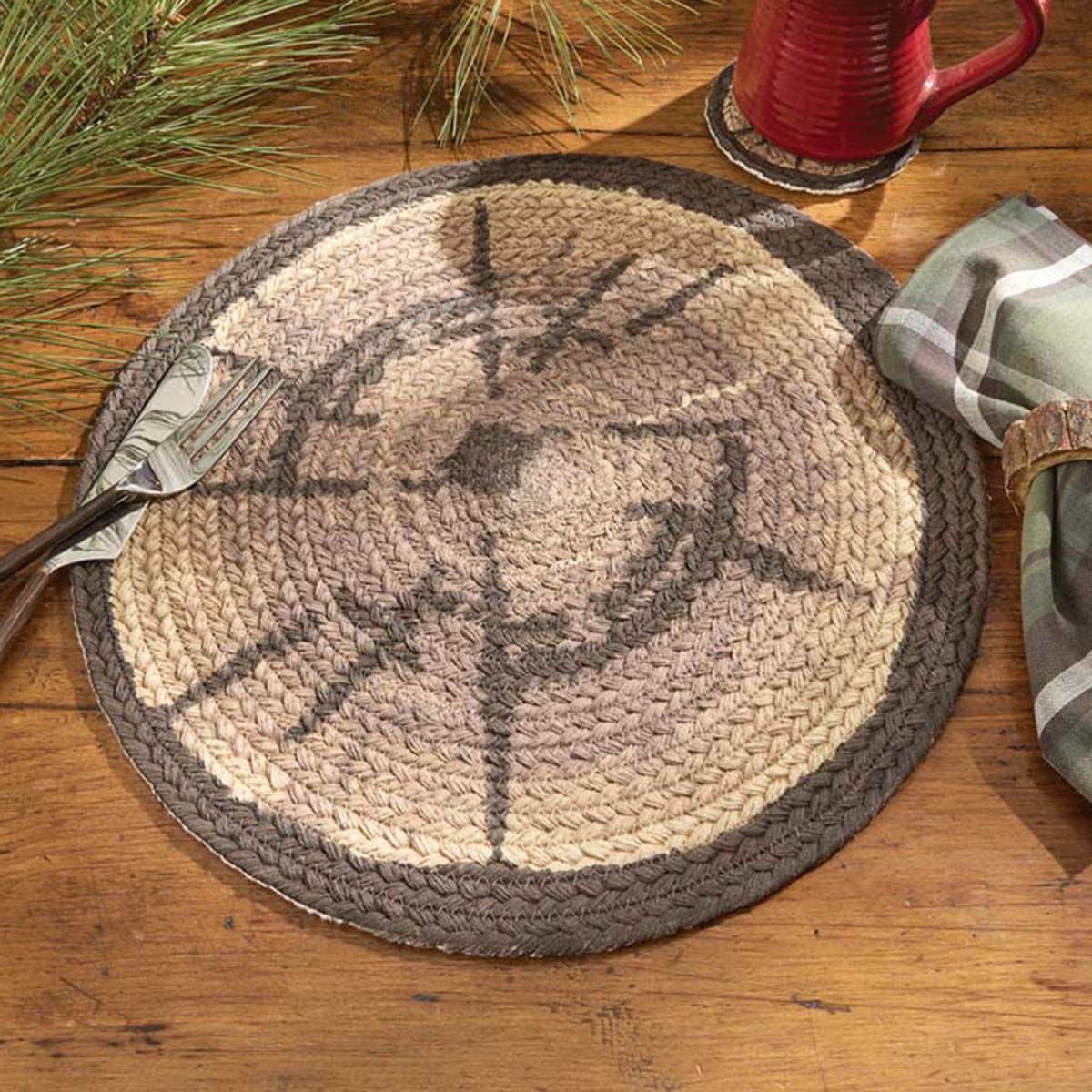 Forest Slice Braided Table Linens