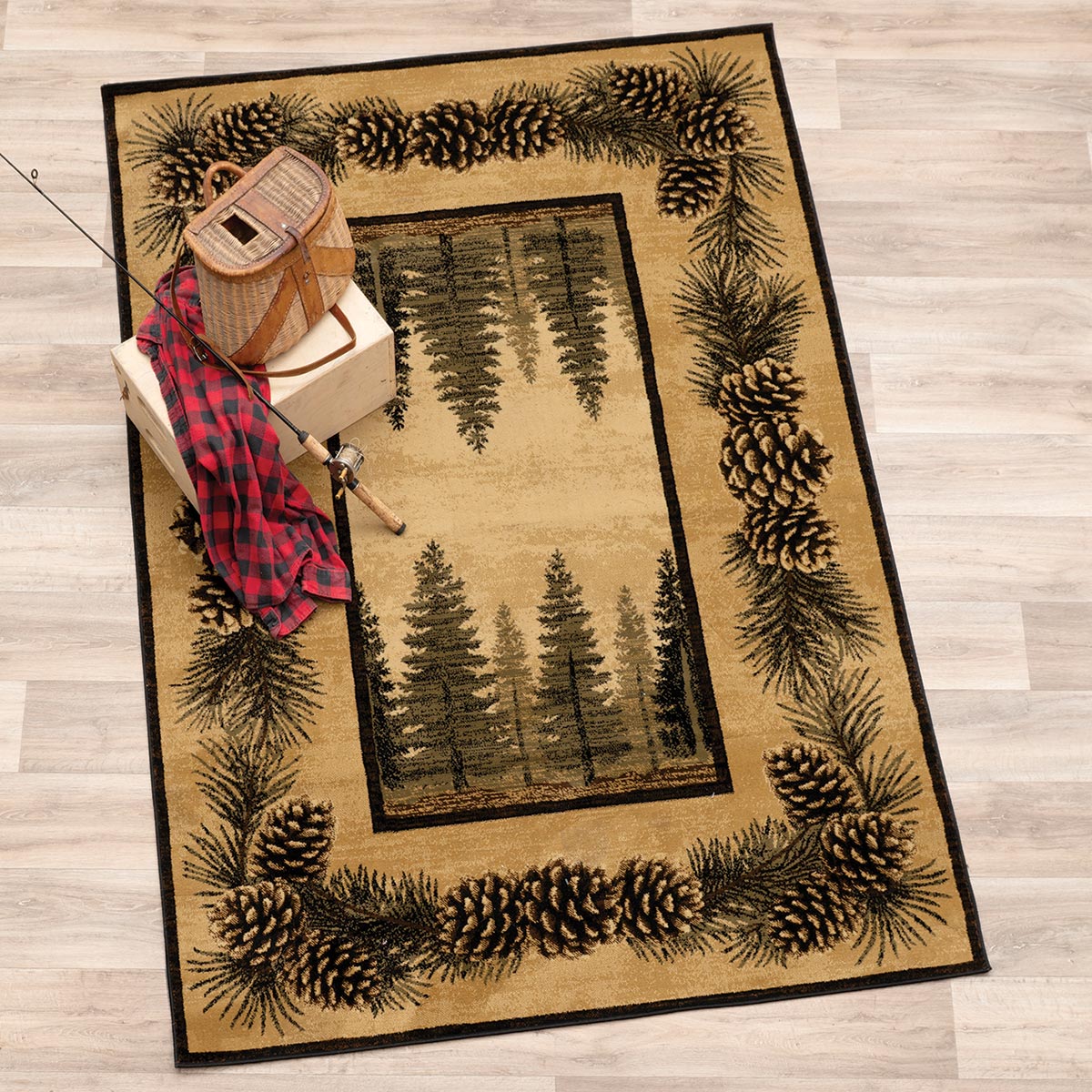 Pinecone Forest Rug Collection