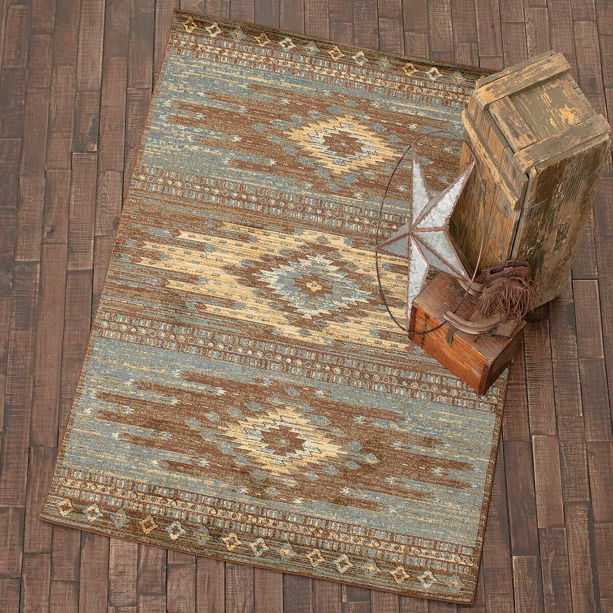 Three Spirits Blue Rug Collection