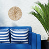Leaves Indoor/Outdoor Wall Clock & Thermometer - Weathered Limestone