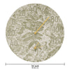 Leaves Indoor/Outdoor Wall Clock & Thermometer - Moss Green