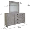Northern Pine Dresser with Mirror