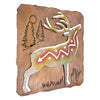 Tribal Deer Square Cutout Wall Art
