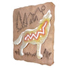 Hillside Wolf Square Cutout Wall Art