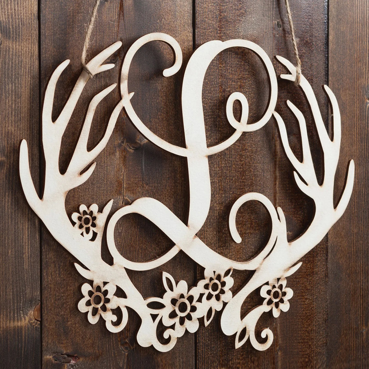 Antler Crown Personalized Wall Art