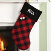 Buffalo Plaid Personalized Christmas Stocking