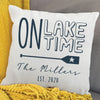 On Lake Time Personalized Pillow