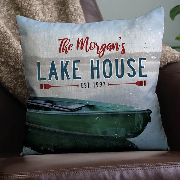 Lake Haven Personalized Pillow