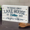 Lake Haven Personalized Wood Block Sign