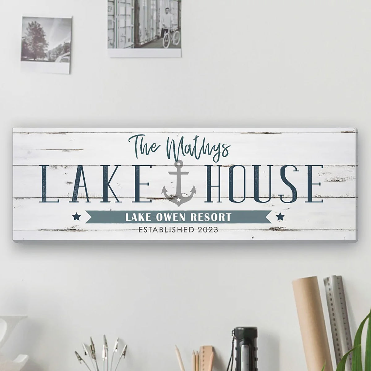 Lake Haven Personalized Gallery Wrapped Canvas