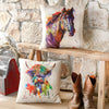 Watercolor Highland Cow Outdoor Pillow - OVERSTOCK