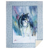 Silent Range Wolf Sherpa Throw