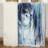 Silent Range Wolf Sherpa Throw