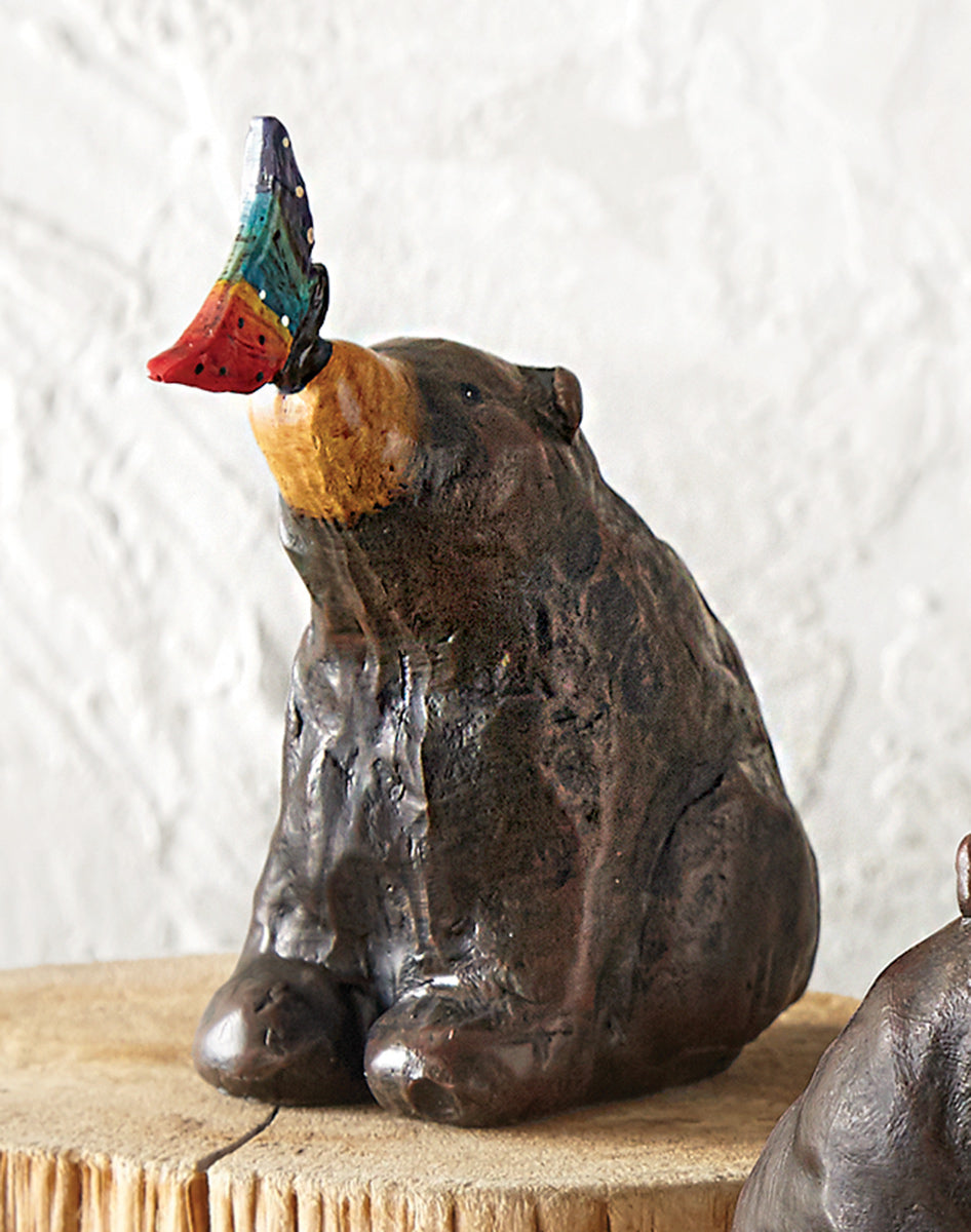 Butterfly Kisses Bear Figurine