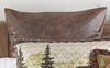 Distressed Faux Leather Euro Sham