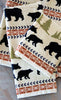 Ivory Mountain Bears Hand Towel