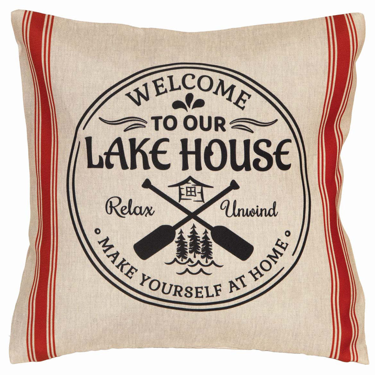 Lake Home Welcome Outdoor Pillow