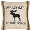 Moose Welcome Outdoor Pillow