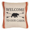 Bear Welcome Outdoor Pillow