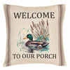 Duck Welcome Outdoor Pillow