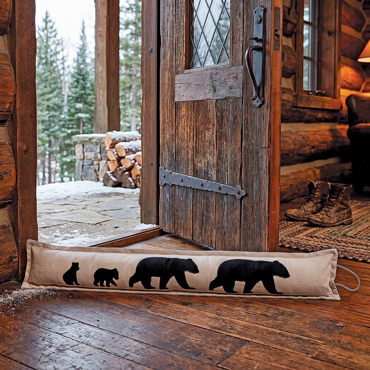 Black Bear Retreat Door Draft Stopper
