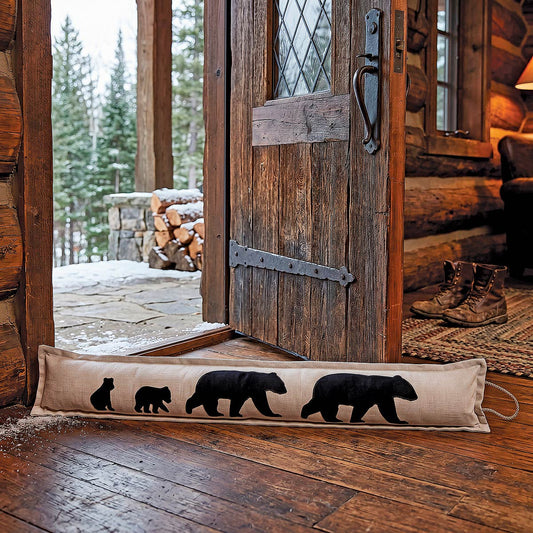 Black Bear Retreat Door Draft Stopper