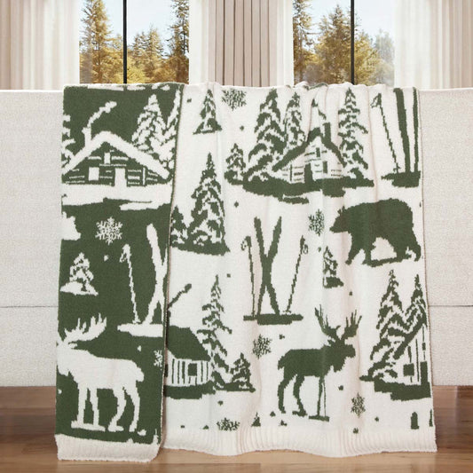 Mosswood Cabin Stretchy Throw